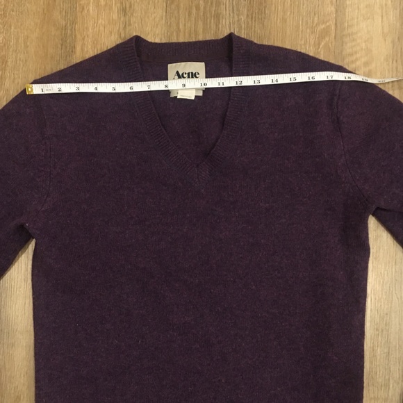 ACNE Purple Sweater, Lambs Wool - Picture 9 of 13